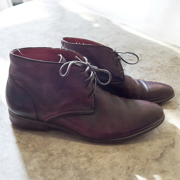 Florsheim Brown Leather Boots Men’s Size 10 - Picture 2 of 10